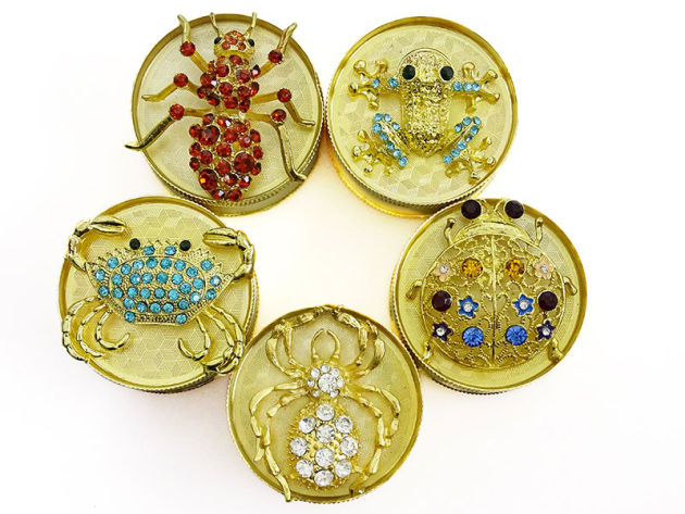 Grinder "Golden Chic" 3-tlg., Gold, 29 x 50 mm; einzeln