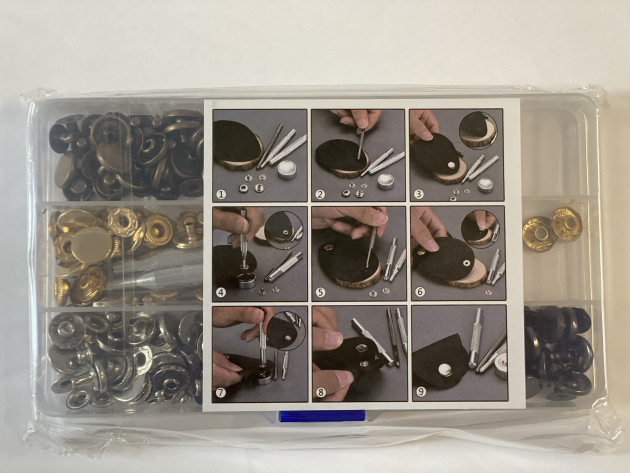 Druckknopf Sortiment mit Werkzeug