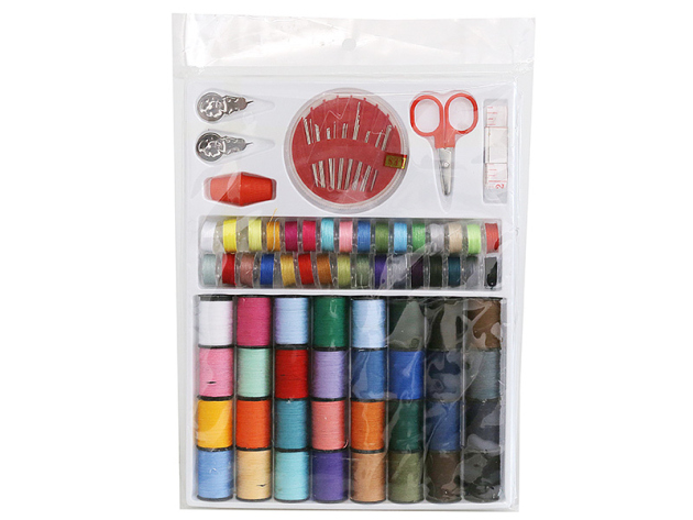 Nähset für Nähmaschine  mit Nähgarn, Nähnadeln, Schere und mehr