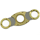 Cigar-Cutter &quot;Gold&quot;, double-edged, 95 x 40 mm