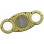 Cigar-Cutter "Gold", double-edged, 95 x 40 mm