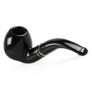 Pfeife "Excellent" mit Farbring, mit Kunststoff Mundstück, 9 mm Filter