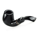 Pfeife "Excellent" mit Farbring, mit Kunststoff Mundstück, 9 mm Filter