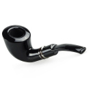 Pfeife "Excellent" mit Farbring, mit Kunststoff Mundstück, 9 mm Filter