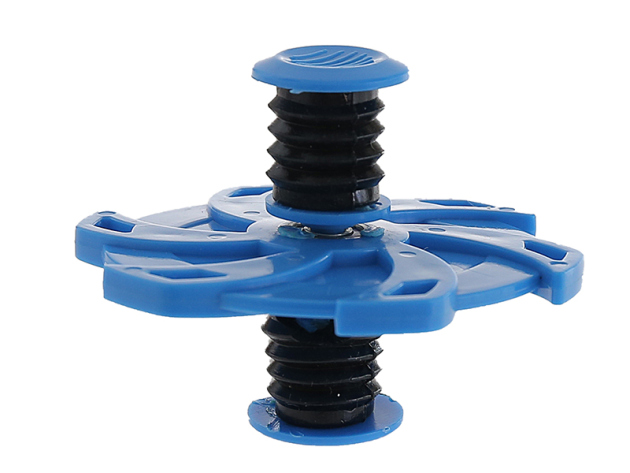Federnder  Flip Spinner; blau, Ø 8 cm; Höhe 6 cm