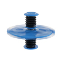 Federnder  Flip Spinner; blau, &Oslash; 8 cm; H&ouml;he 6 cm