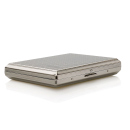 Cigarette Case display 8x "Carbon-Optik" with clasp, capacity 20 cigarettes