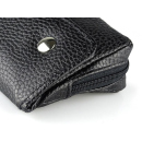 Pfeifentasche "Easy" für 2 Pfeifen, Schwarz&Braun 9,5 x 16,5 cm