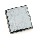 Cigarette Case display 12x "Classic Metall" with clasp, capacity 20 cigarettes