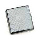 Cigarette Case display 12x "Classic Metall" with clasp, capacity 20 cigarettes