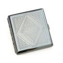 Cigarette Case display 12x "Classic Metall" with clasp, capacity 20 cigarettes