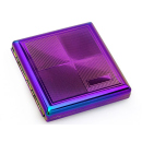 Cigarette Case display 12x "Rainbow" with clasp, capacity 20 cigarettes