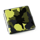 Zigarettenetui "Camouflage" für 20 Zig., mit Gummiband, 12er Display