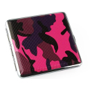 Zigarettenetui "Camouflage" für 20 Zig., mit Gummiband, 12er Display