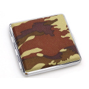 Cigarette Case display 12x "Camouflage" with clasp, capacity 20 cigarettes