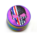 Grinder Rainbow Skulls 3p, Black, 24 x 39 mm