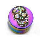 Grinder Rainbow Skulls 3p, Black, 24 x 39 mm