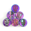Grinder Rainbow Skulls 3p, Black, 24 x 39 mm