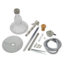 Shisha "Silhouette" silver, 60 cm, 1 hose