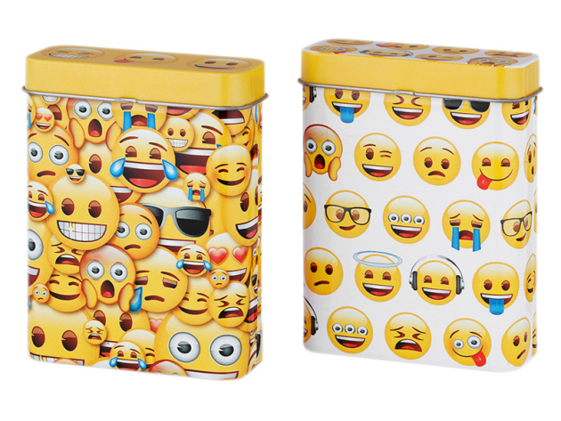 Cigarette Boxes Emojis metal, 12p display