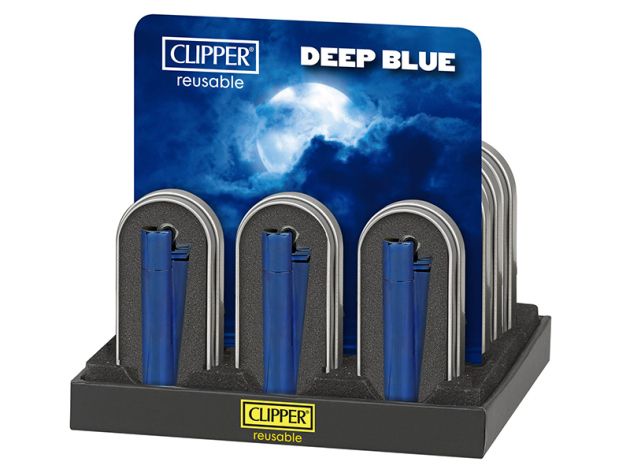 Clipper Metal Large DEEP BLUE, 12er Display