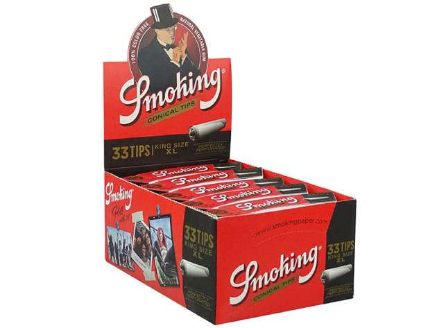 Smoking Conical Tips King Size XL Red 50 booklets each 33 Filter
