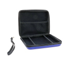 Tasche für Spiele/ Videospiele etc. usw. 16 x 13 x 4 cm;, harte Schale mit Schaumstoff; blau