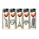 Elektrofeuerzeuge "City Love" 50er Display