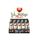 Elektrofeuerzeuge "City Love" 50er Display