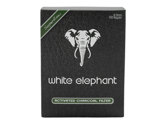 White Elephant Aktivkohlefilter  Size Ø 9 mm,150 Stück
