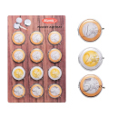 Taschenascher "Euro" Ø 4,8cm, 12er Display