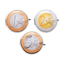 Taschenascher "Euro" Ø 4,8cm, 12er Display