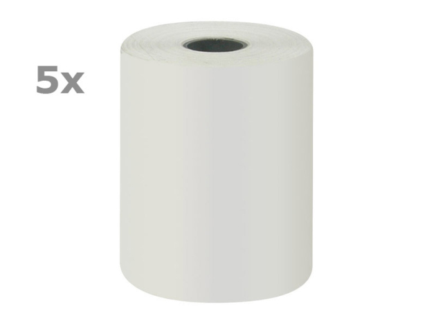 Thermo Cash Roll 57 mm x 25 m for cell-phone charging, blank, 5p pack