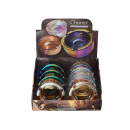 Glasaschenbecher "Metallic"  Ø 9,1cm, 8er Display