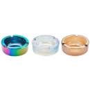 Glasaschenbecher "Metallic"  Ø 9,1cm, 8er Display