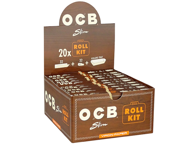 OCB KS Virgin ungebleicht Slim Roll Kit, 20er Display