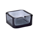 Ashtray "Smoke" glass 7,3x7,3cm, 12p Display