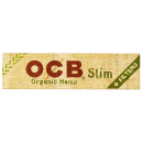 OCB KS Organic Hemp Slim + Tips, 32 booklets each 32 leaves + tips