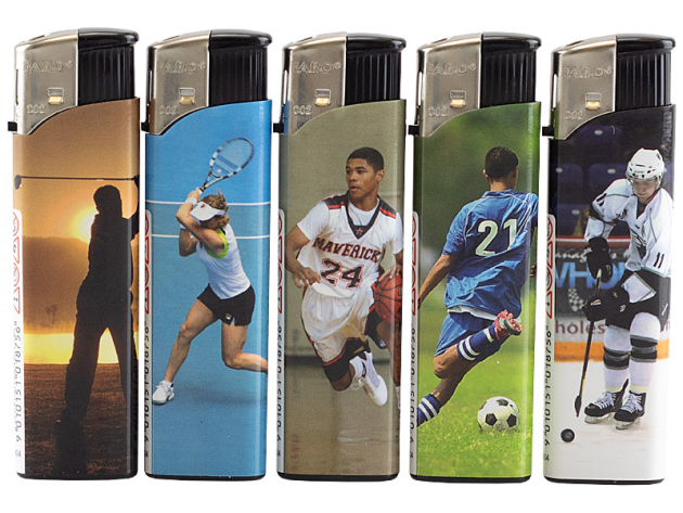 Electric Lighters "Sports" 50p display