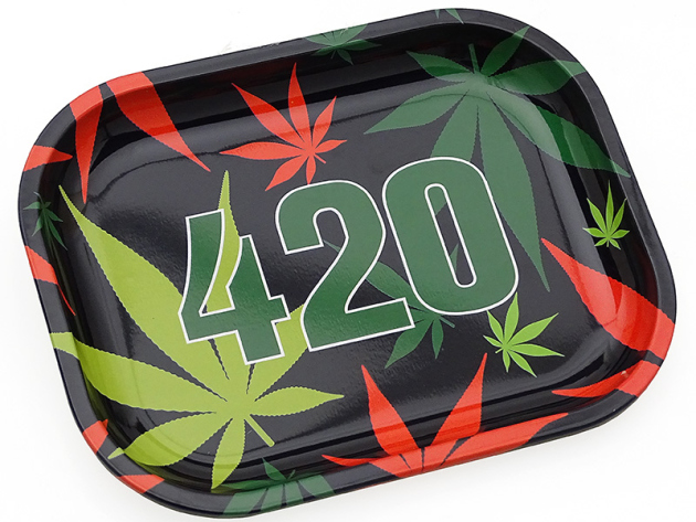 Metal swivel base "black 420" small, 14x18x2 cm