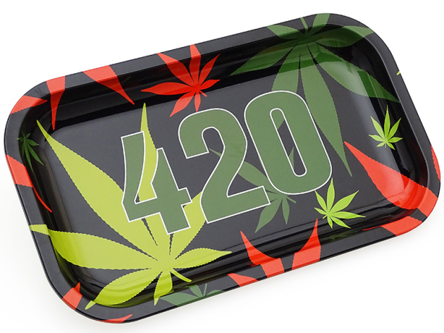 Metall Drehunterlage "black 420" medium, 27x16x2 cm