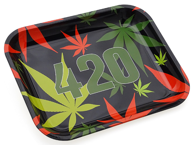 Metall Drehunterlage "black 420" large, 34x27x3 cm