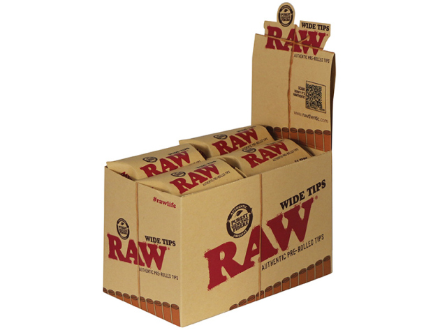 RAW - Filter Tips Prerolled Wide, 20 Päckchen á 21 Filter