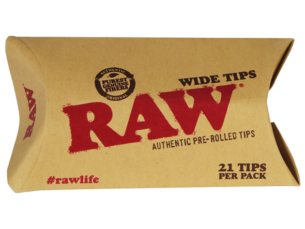 RAW - Filter Tips Prerolled Wide, 20 Päckchen á 21 Filter