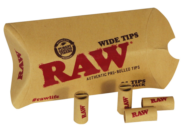 RAW - Filter Tips Prerolled Wide, 20 Päckchen á 21 Filter