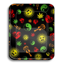 Drehunterlage "Weed Shapes", ca 34 x 28 cm