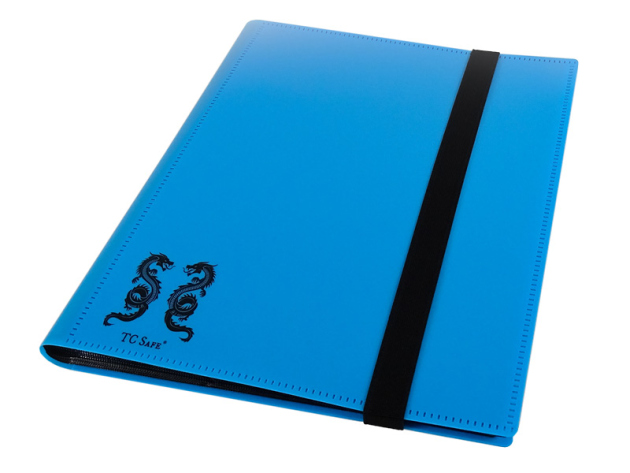 Neutrales Sammelalbum in Blau (max.360 Karten / 20 Seiten) für Pokemon, Yu-Gi-Oh, Match Attax etc.