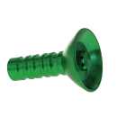 Shishakopf "Metall" Grün-Metallic auseinanderbaubar, 10,5 cm, 2,4 cm Öffnung