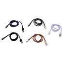 Tekmee Ladekabel USB auf Lightning, 1m, versch. Farben