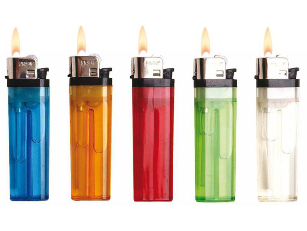 Flint Lighters "Transparent-Coloured" 50p Display